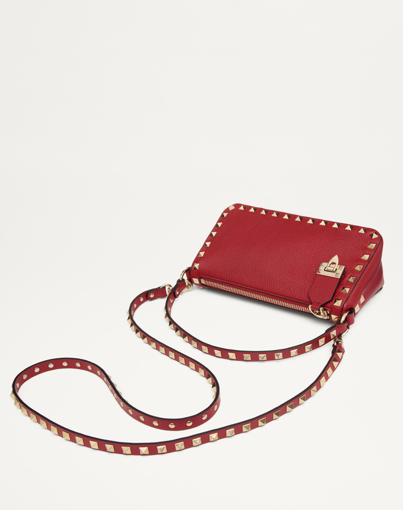 Valentino SMALL ROCKSTUD GRAINY CALFSKIN CROSSBODY BAG outlook