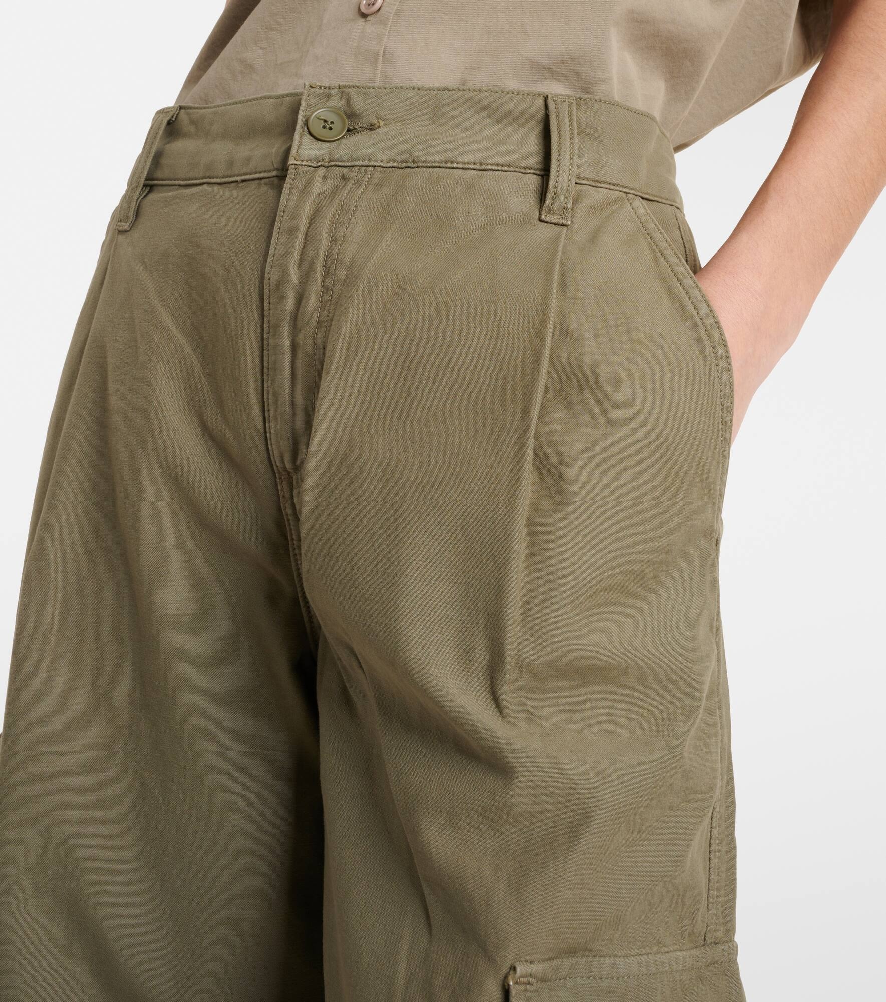 Jericho cropped cotton cargo pants - 4