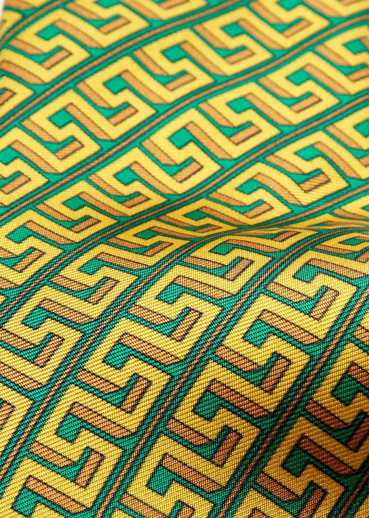 Greca Print Silk Tie - 2