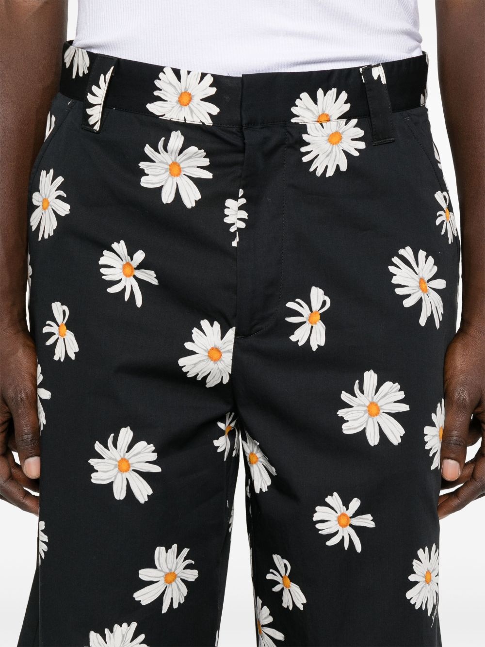 daisy-print shorts - 5