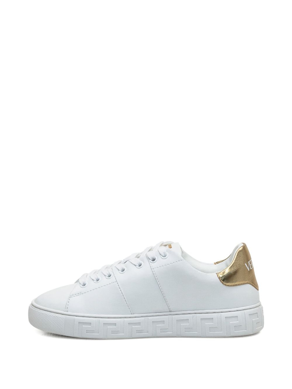 greek-key emblem sneakers - 4