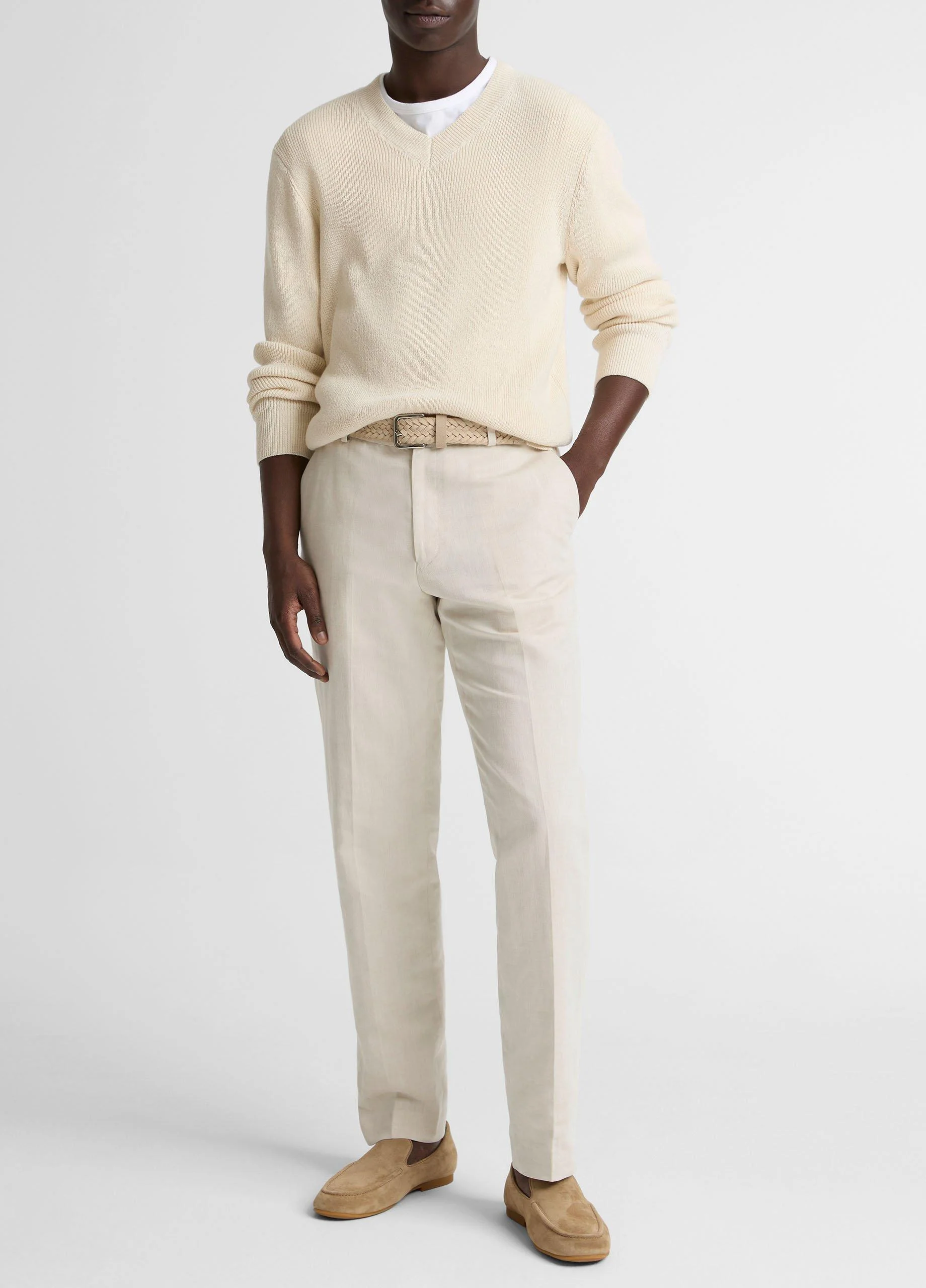 Linen-Cotton Classic Pant - 1