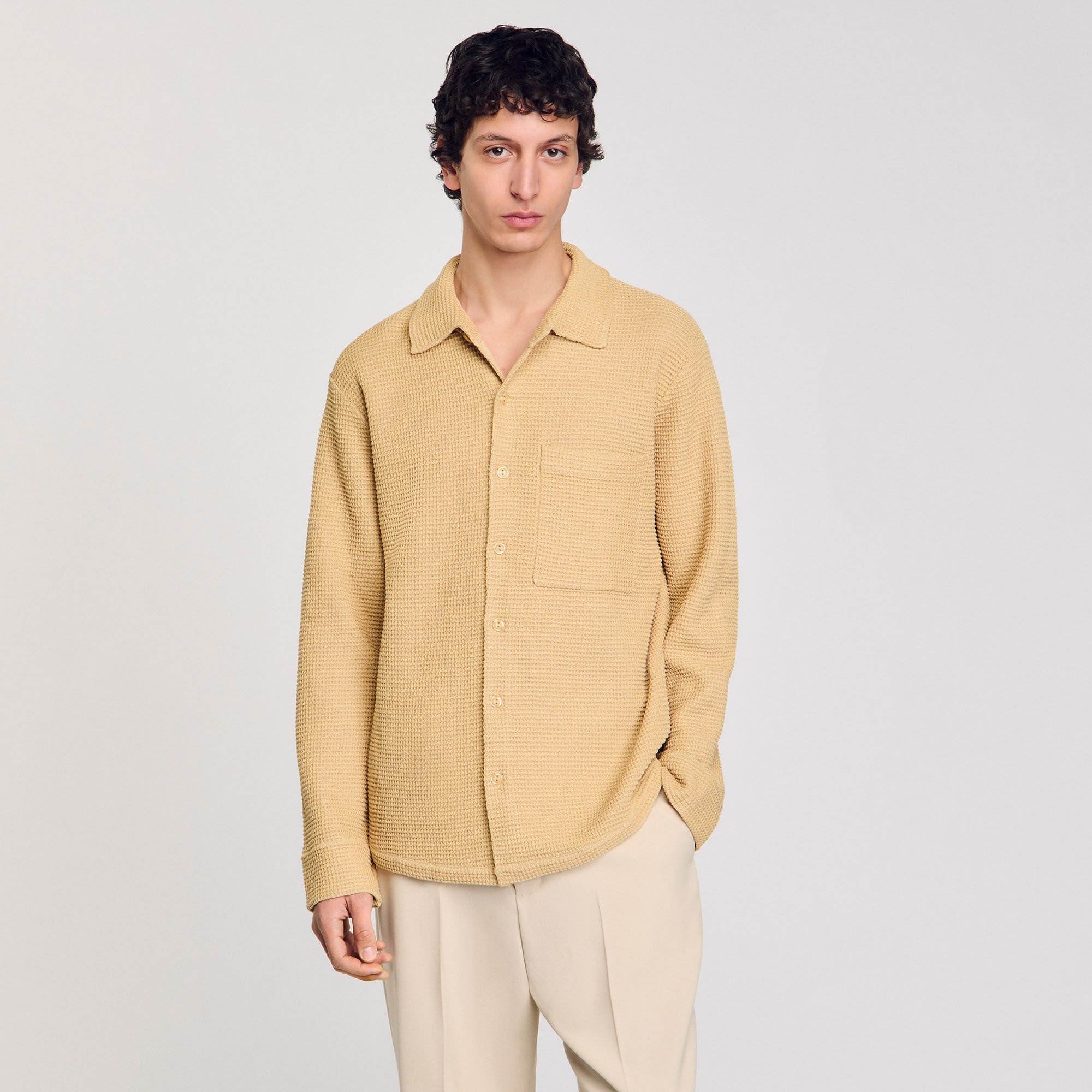 OVERSIZED KNIT SHIRT - 4