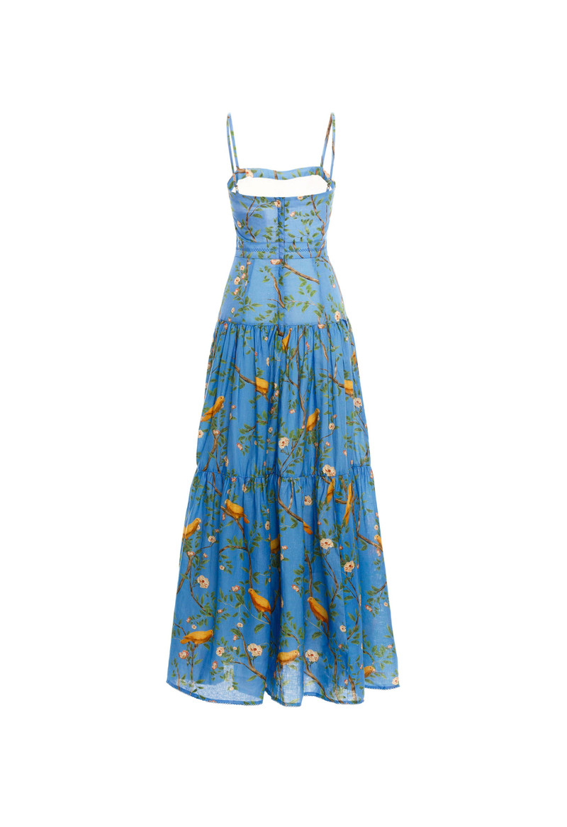 Lima Canarios Blue Maxi Dress 3