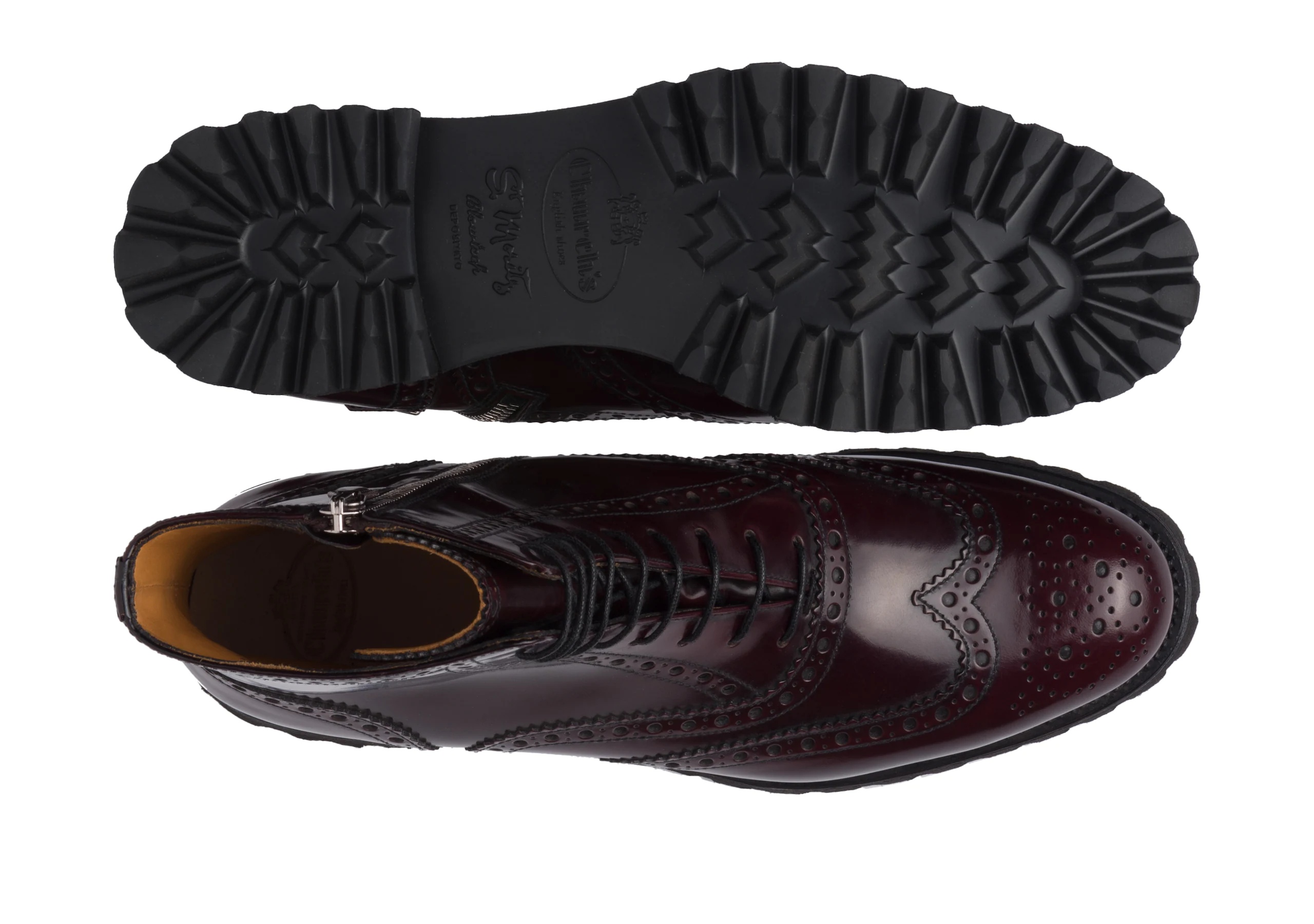 Cammy
Polished Binder Lace Up Boot Brogue Burgundy - 3