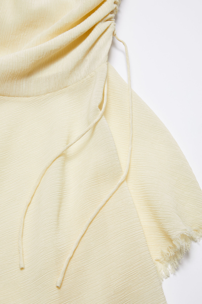 Draped asymmetric skirt - Warm white 6