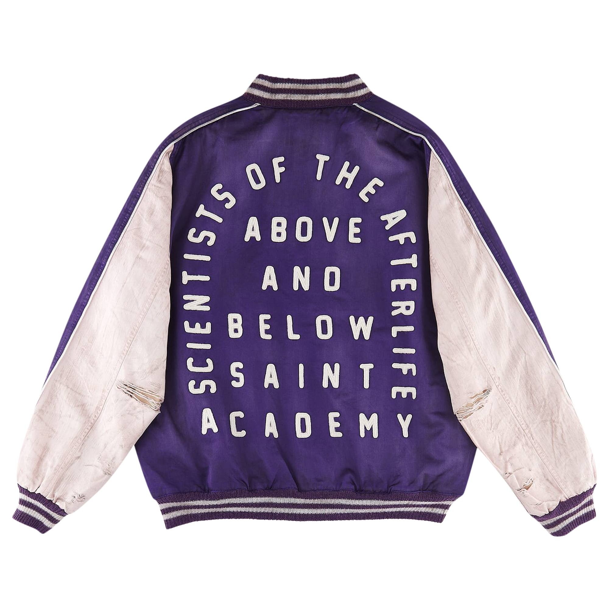 Saint Michael Stadium Jacket 'Purple/Pink' - 2