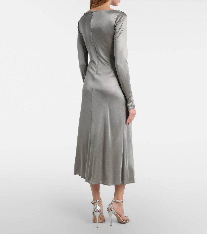 Gathered jersey midi dress 3