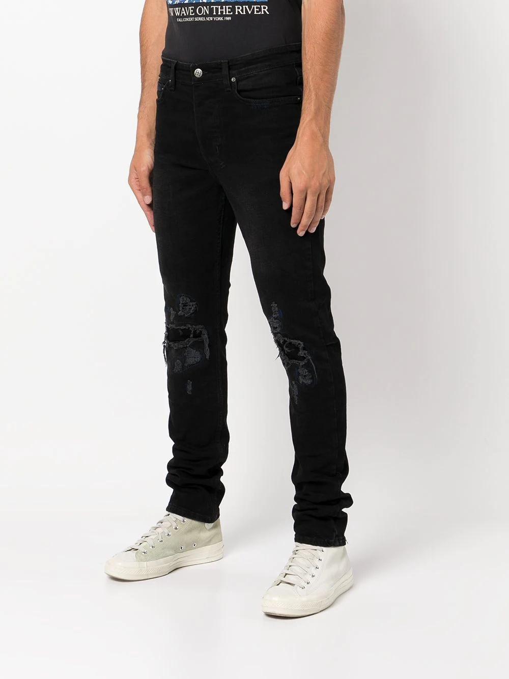 slim-fit denim jeans - 3