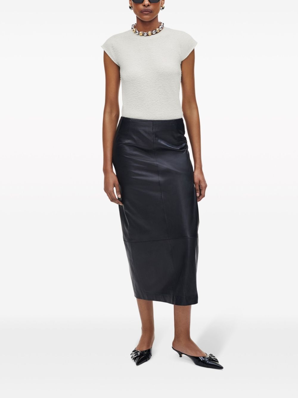 The Patent Leather J Marc Buckle mules - 7