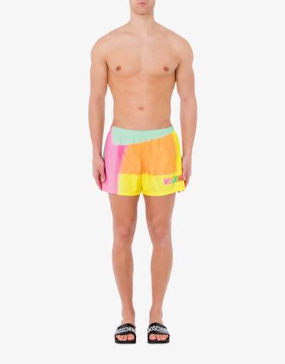 Moschino PROJECTION PRINT SWIM TRUNKS outlook