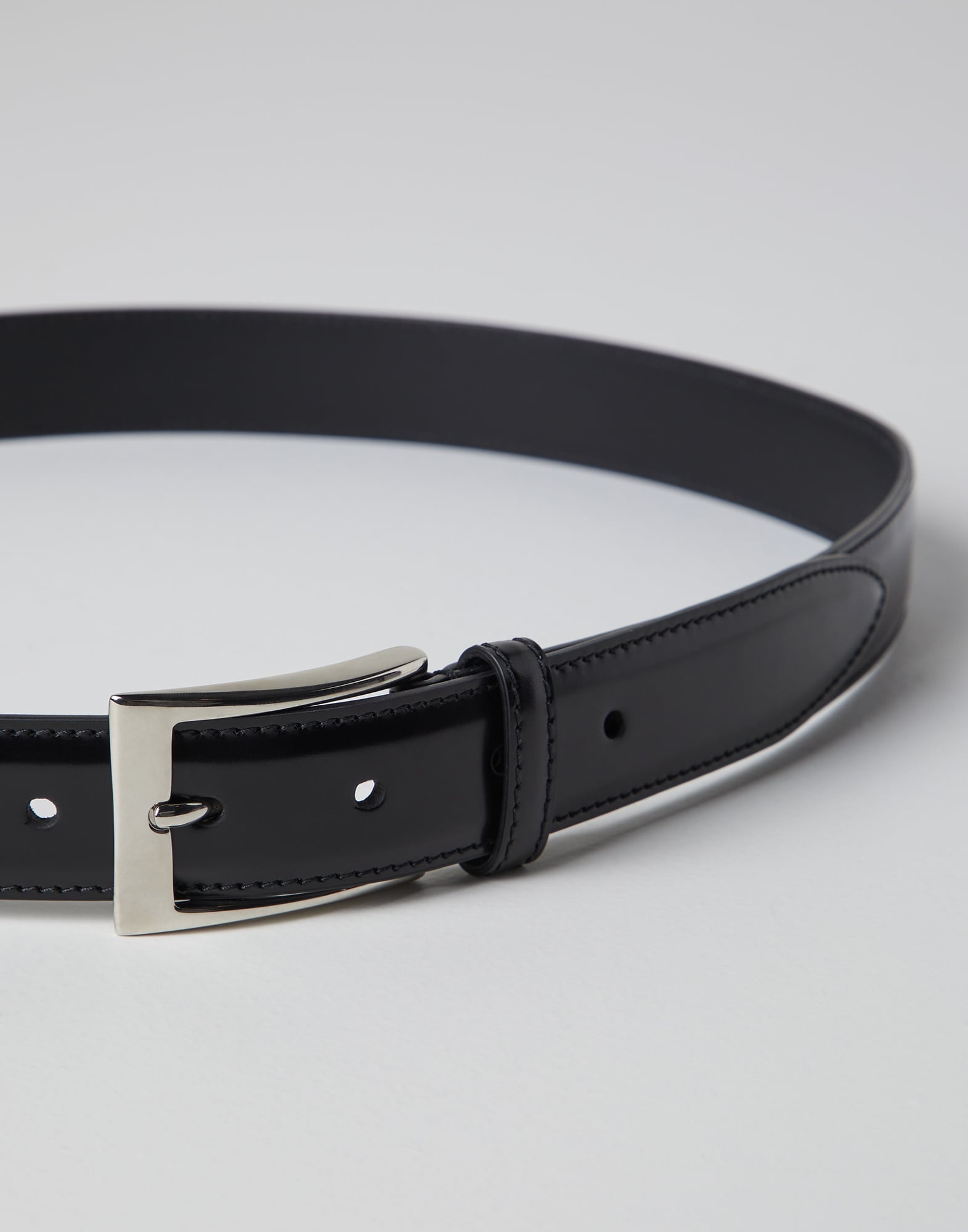 Formal calfskin belt with square buckle - 2