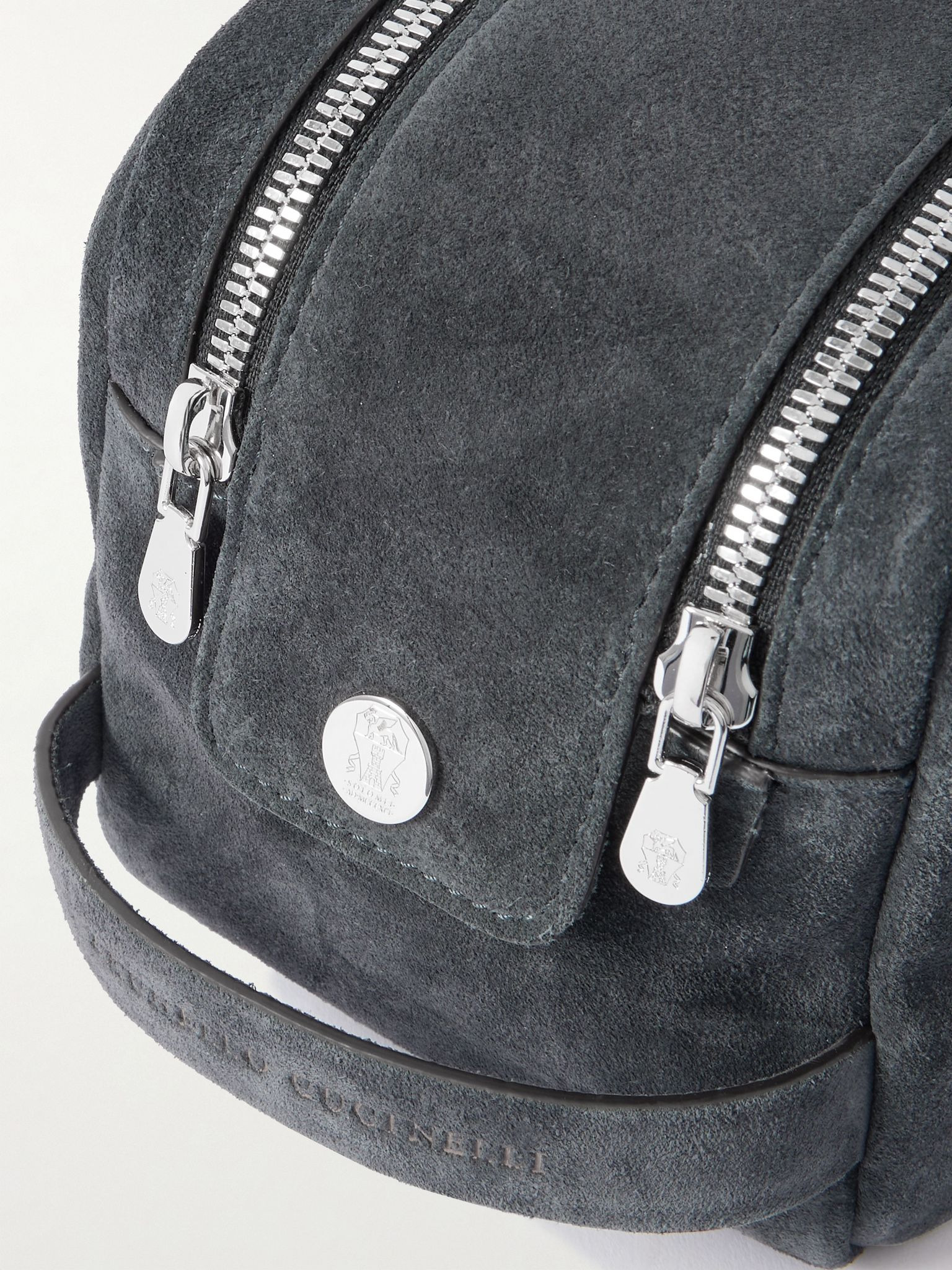 Suede Wash Bag Black - 3