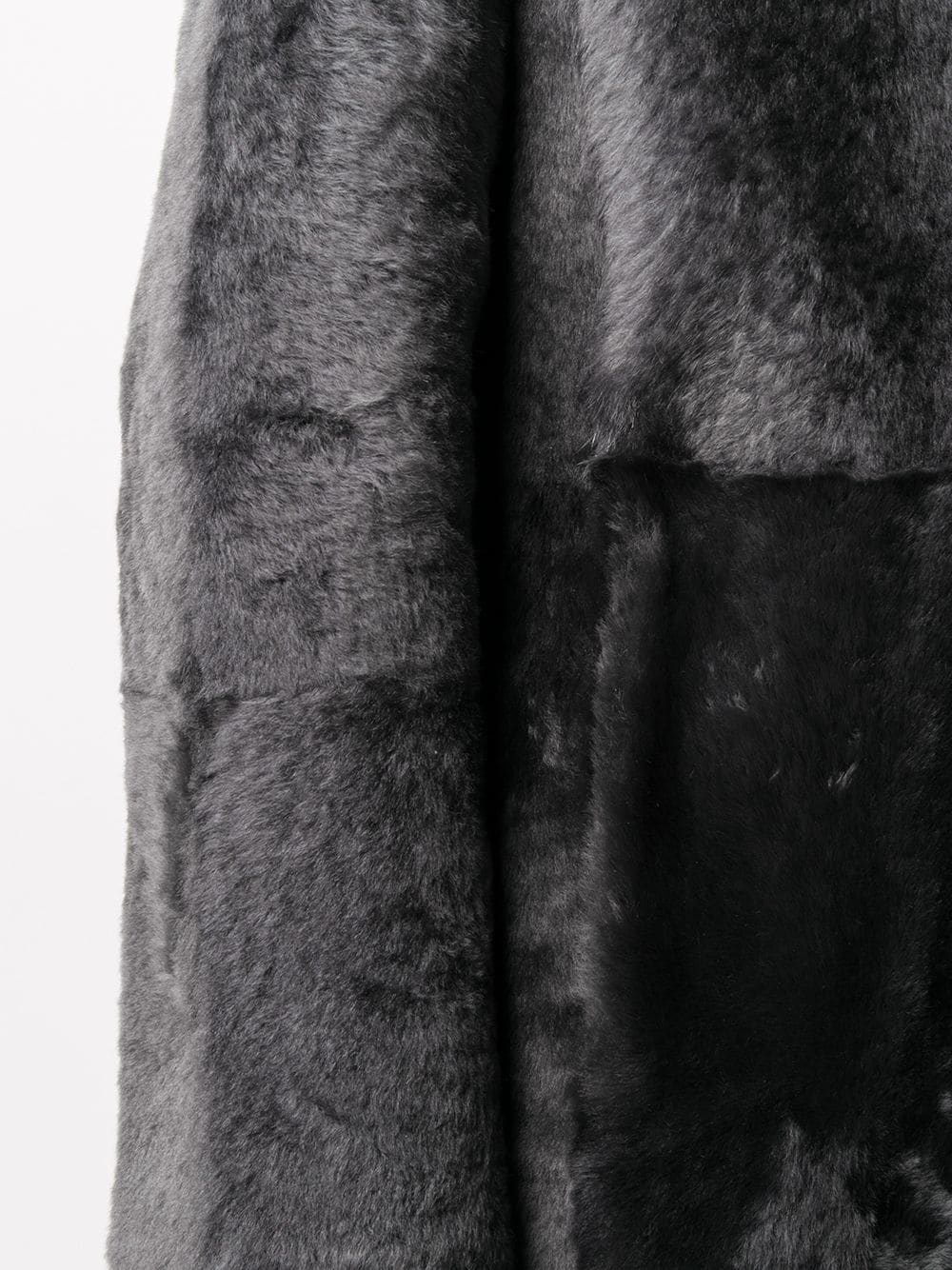 tie-waist fur coat - 5