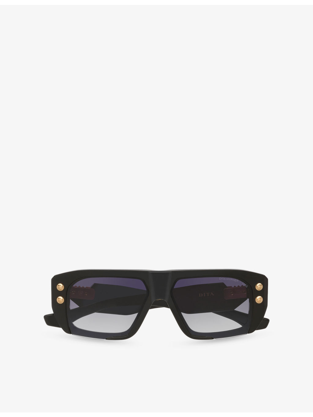 D4000477 Hyper-1183 Rectangular-Frame Acetate Sunglasses - 5
