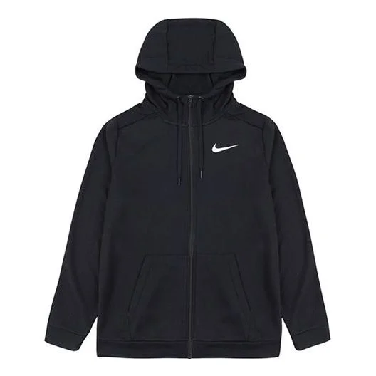 Nike Dri-FIT logo Quick Dry Casual Sports Hooded Jacket Black CJ4317-010 - 1