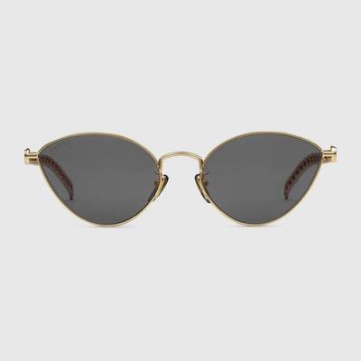 GUCCI Cat eye sunglasses with heart shaped charms outlook