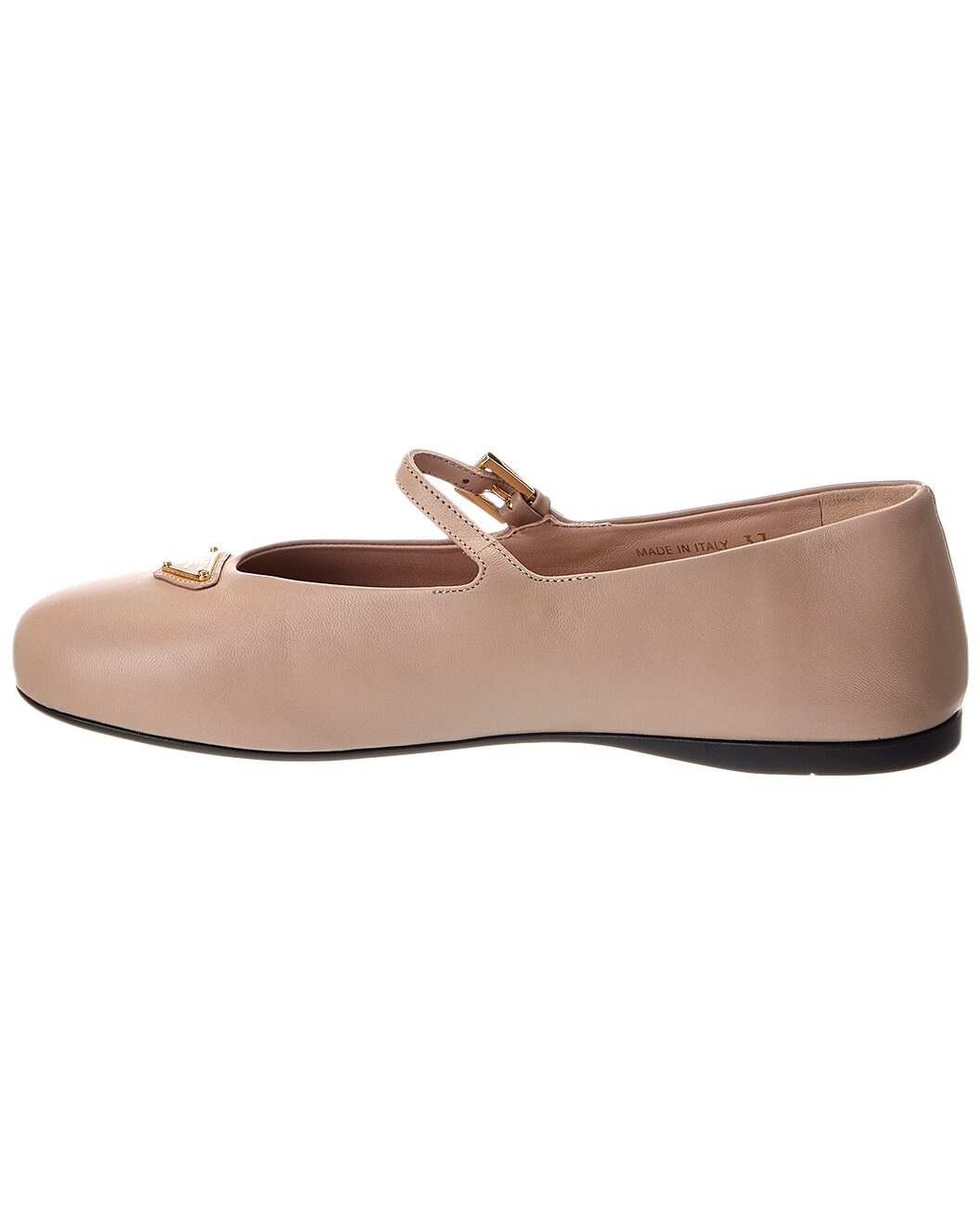 Prada Logo Leather Flat - 2