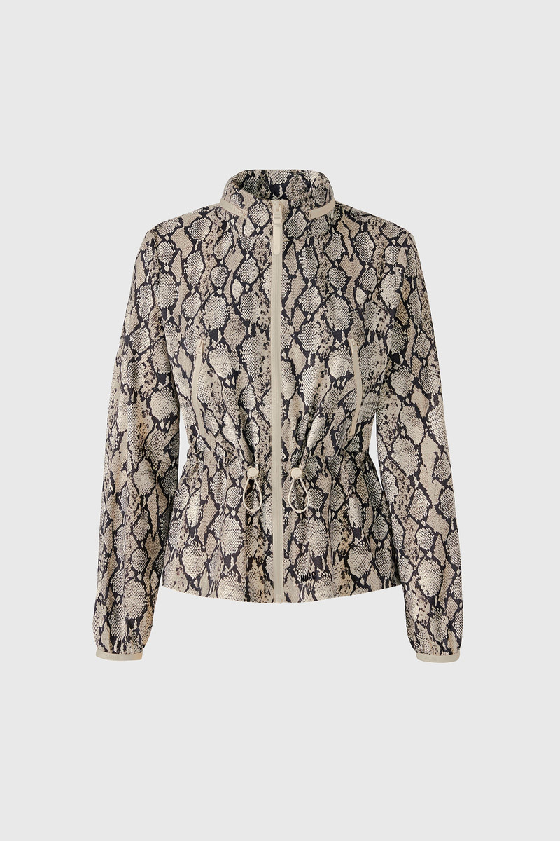 ROXY-PR Lightweight Snake Pattern Rain Jacket 1