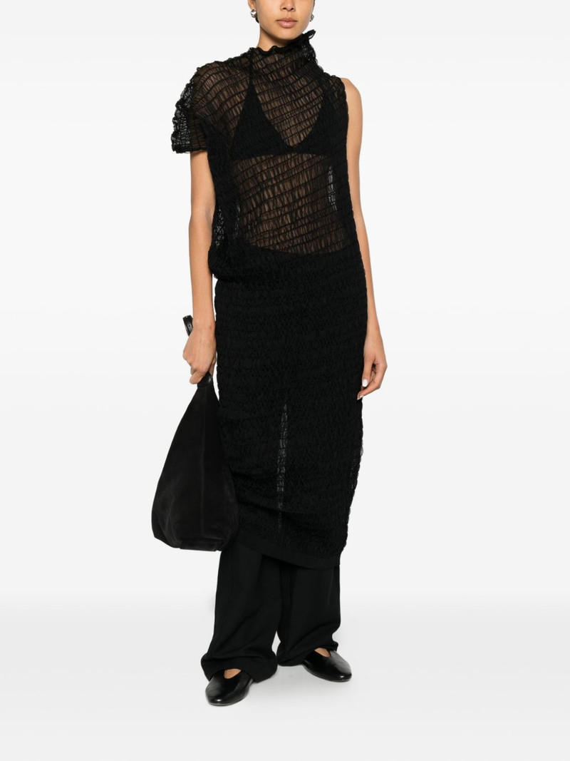 UMA WANG ruffled midi dress outlook