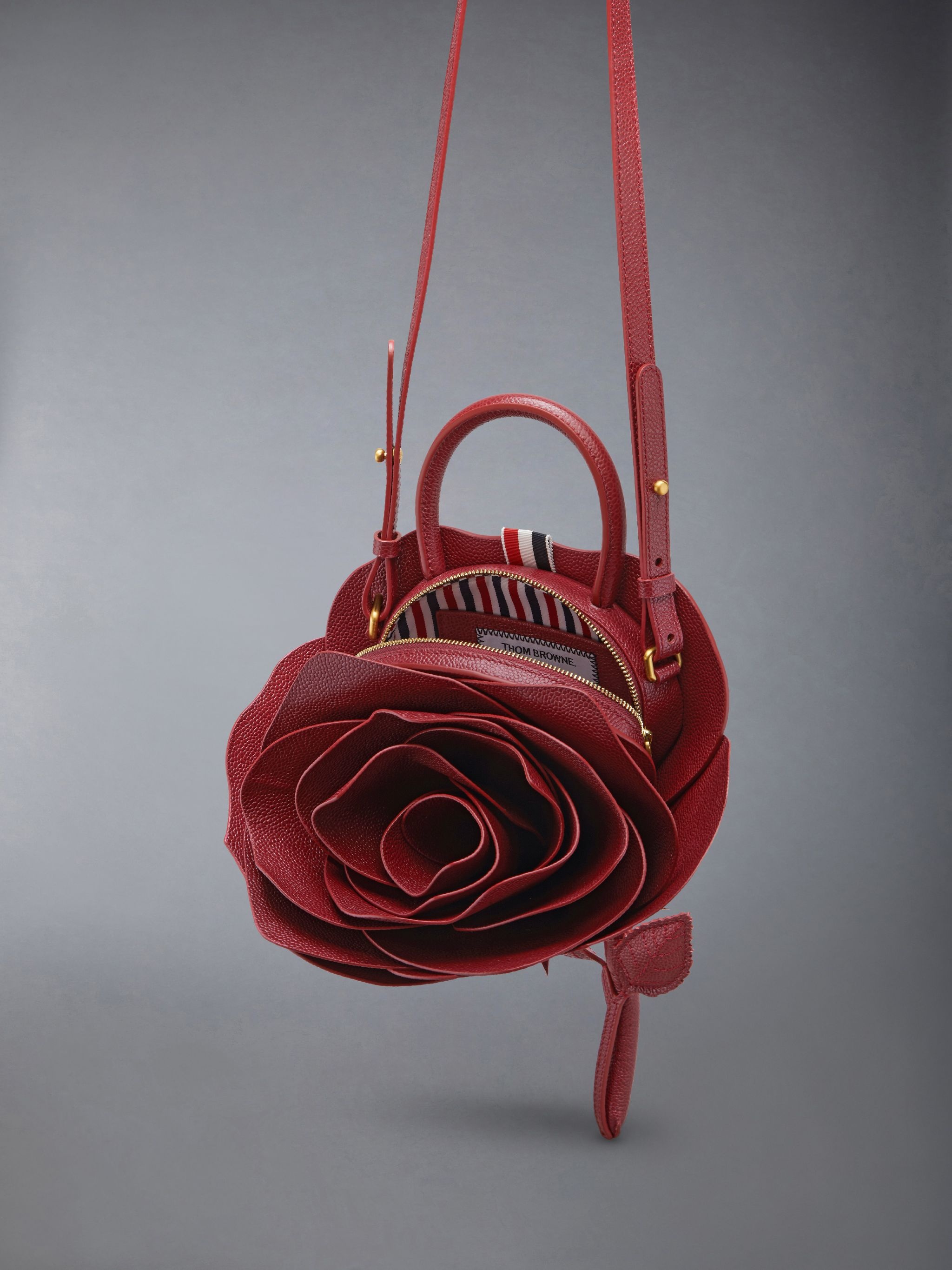 Pebble Grain Rose Small Crossbody Bag - 5