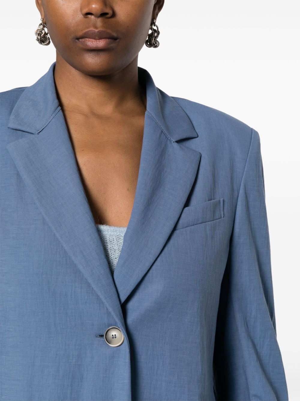 single-breasted blazer - 5