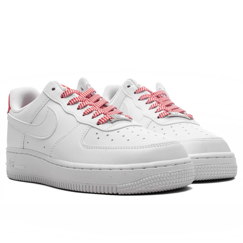 WOMEN'S AIR FORCE 1 '07 NEXT NATURE - WHITE/LIGHT CRIMSON/PINK FOAM - 2
