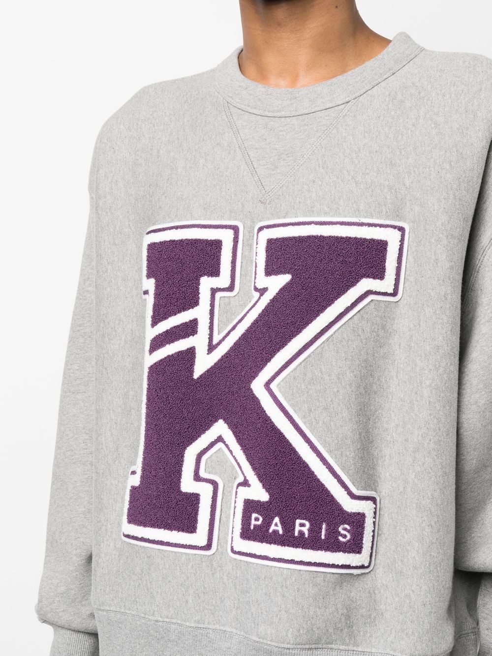 logo-patch detail sweatshirt - 5