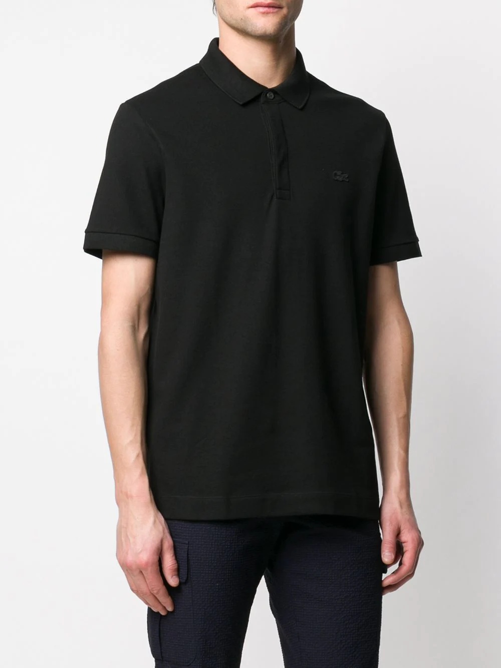logo patch polo shirt - 3