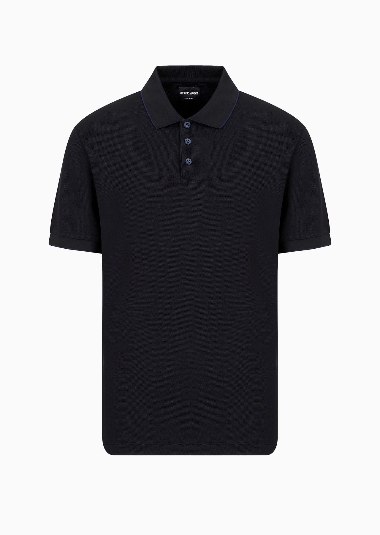 Piqué polo shirt in lisle cotton yarn - 1