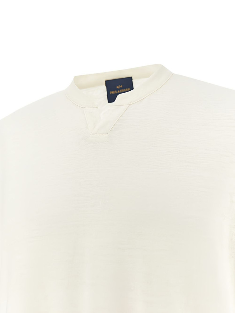 Paul & Shark open-collar linen T-shirt outlook
