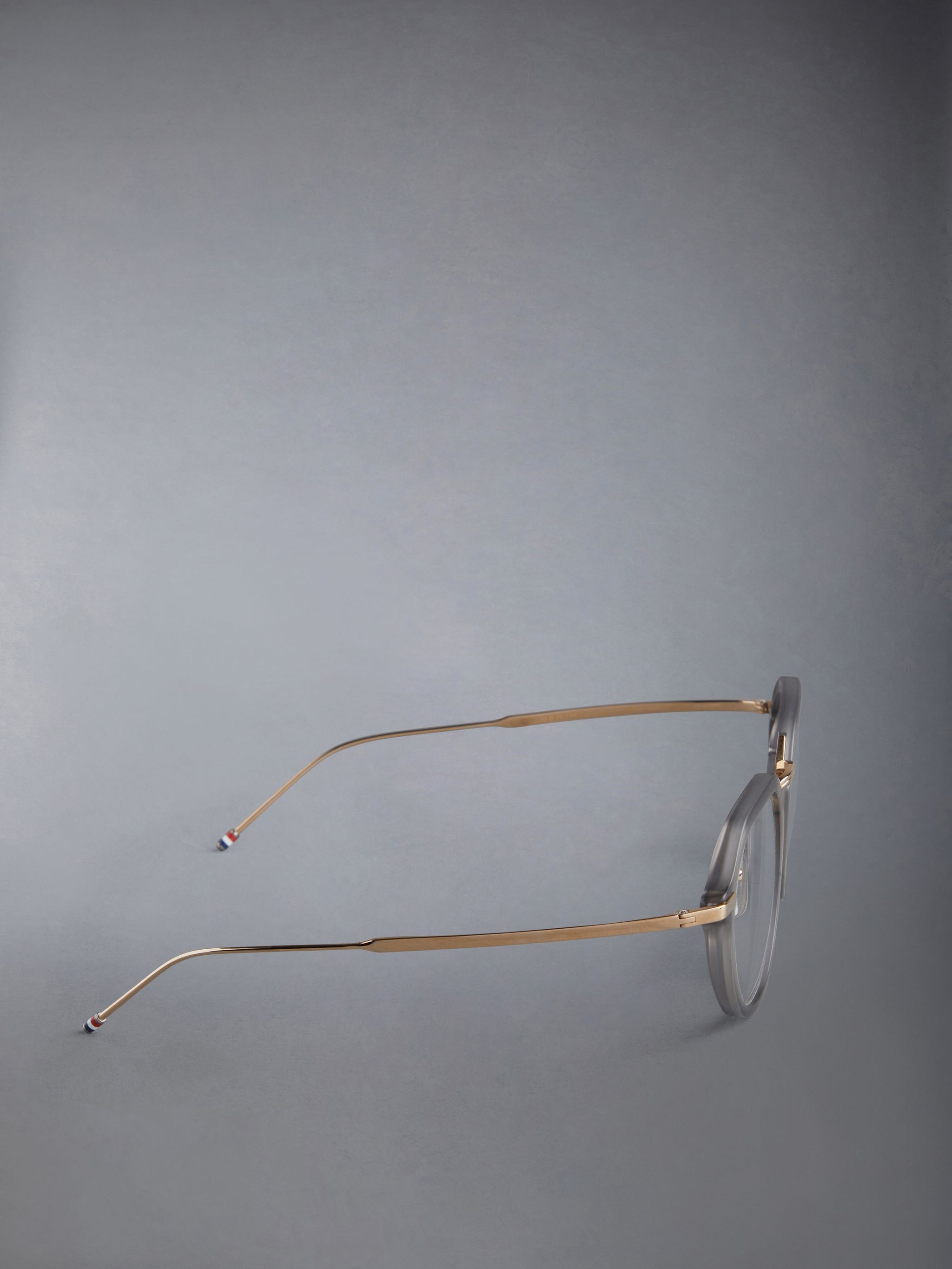 ROUND EYEGLASSES IN ACETATE AND TITANIUM - 4