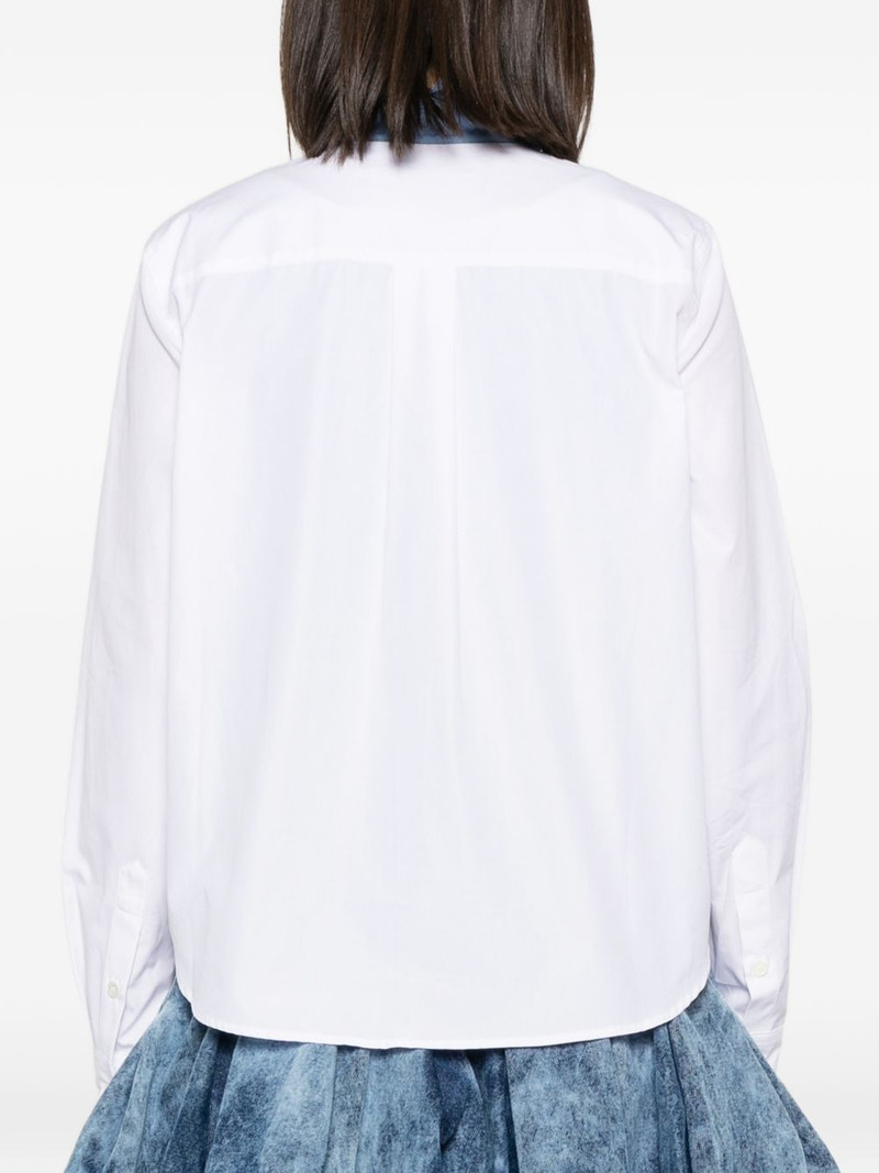 contrast-collar patch-pocket shirt 4