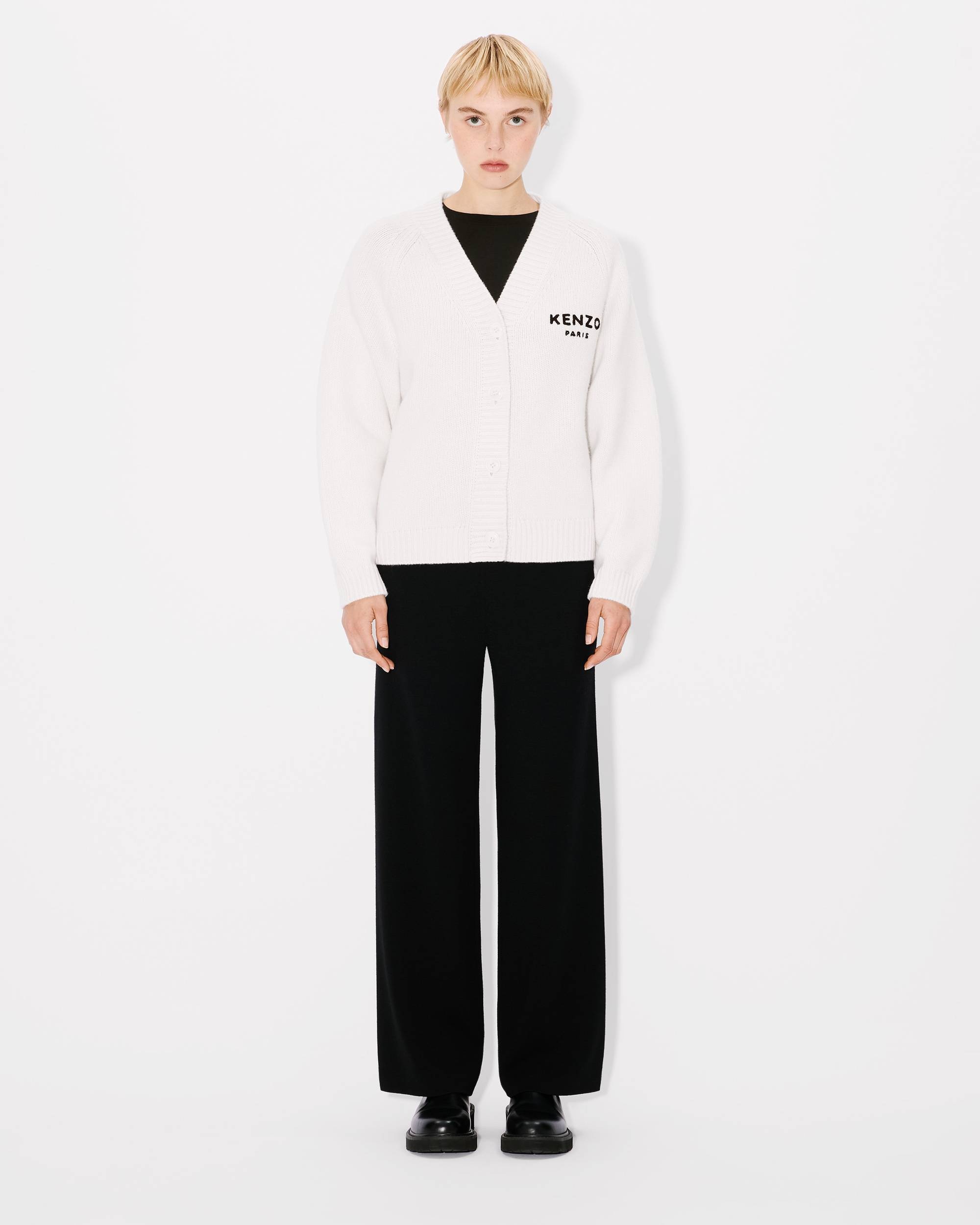 'KENZO Pop' embroidered cardigan in wool and cotton - 5