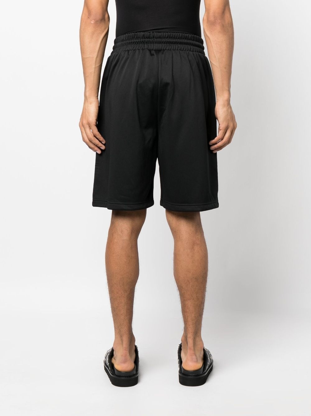 logo-print track shorts - 4