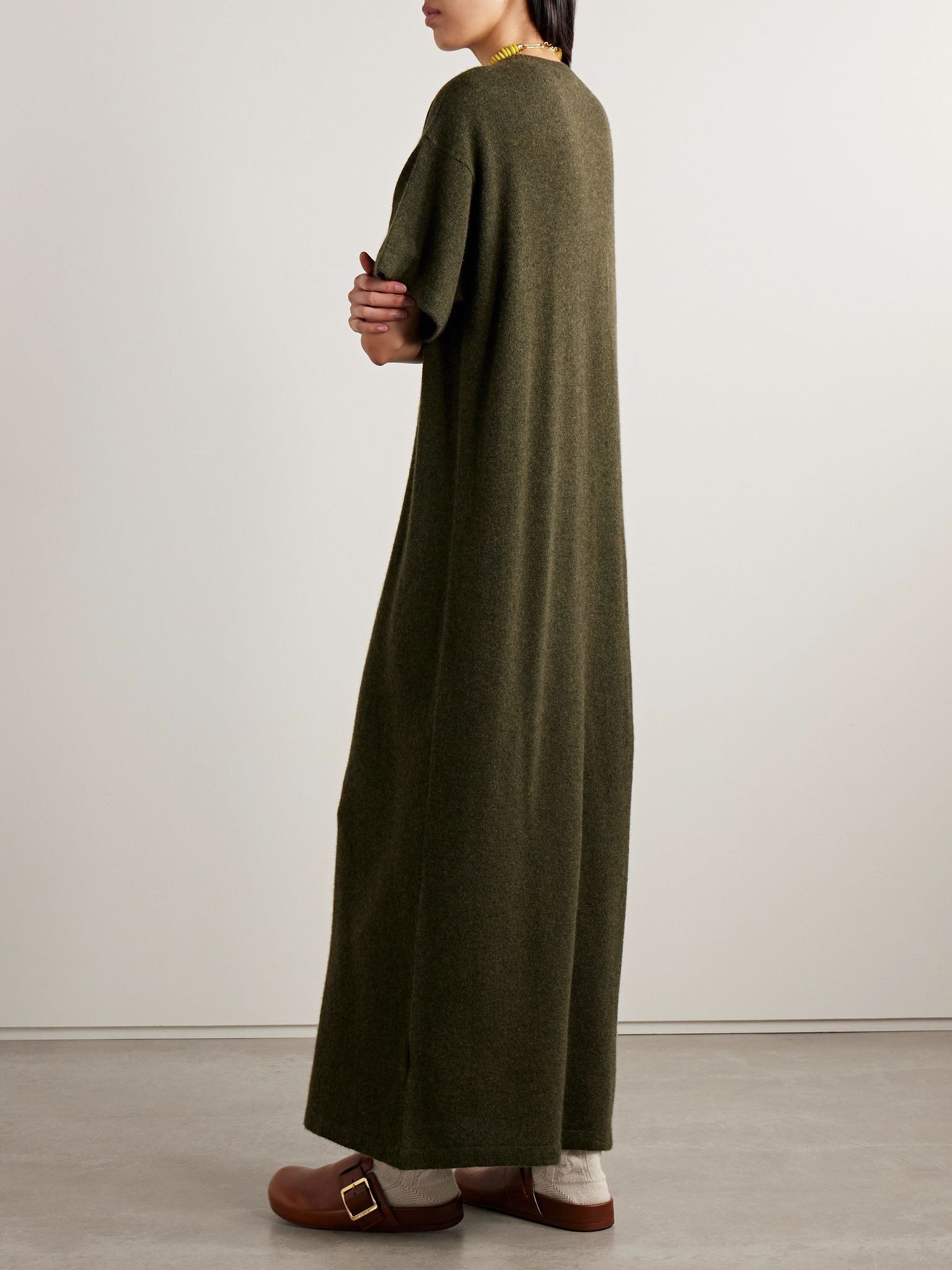 Cashmere maxi dress Green - 3
