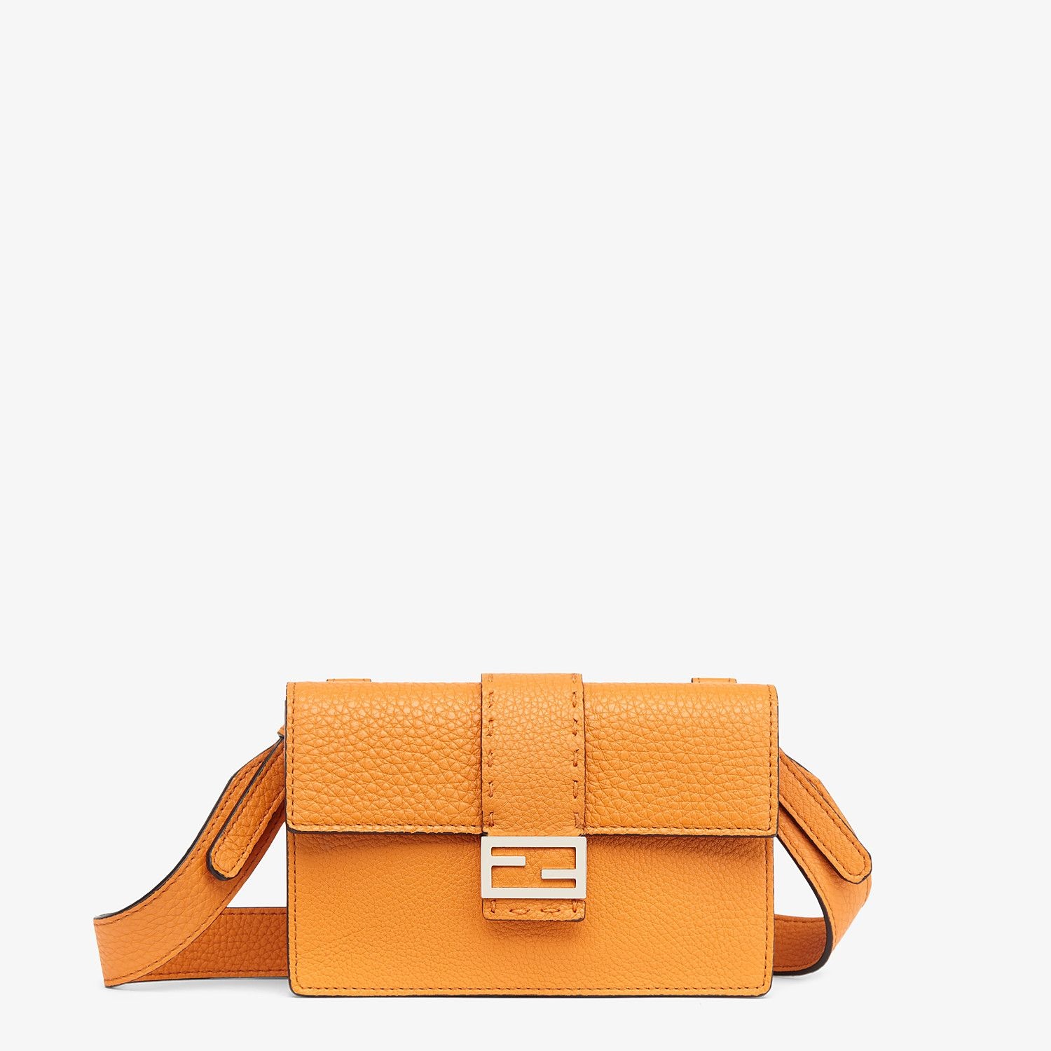 Orange leather bag - 1