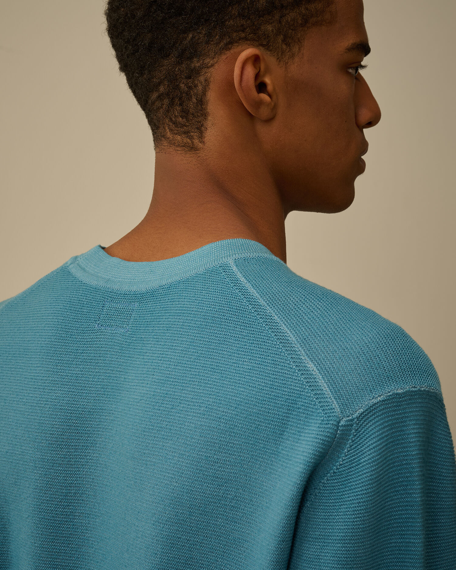 Merino Wool Crewneck Lens Sweater - 6