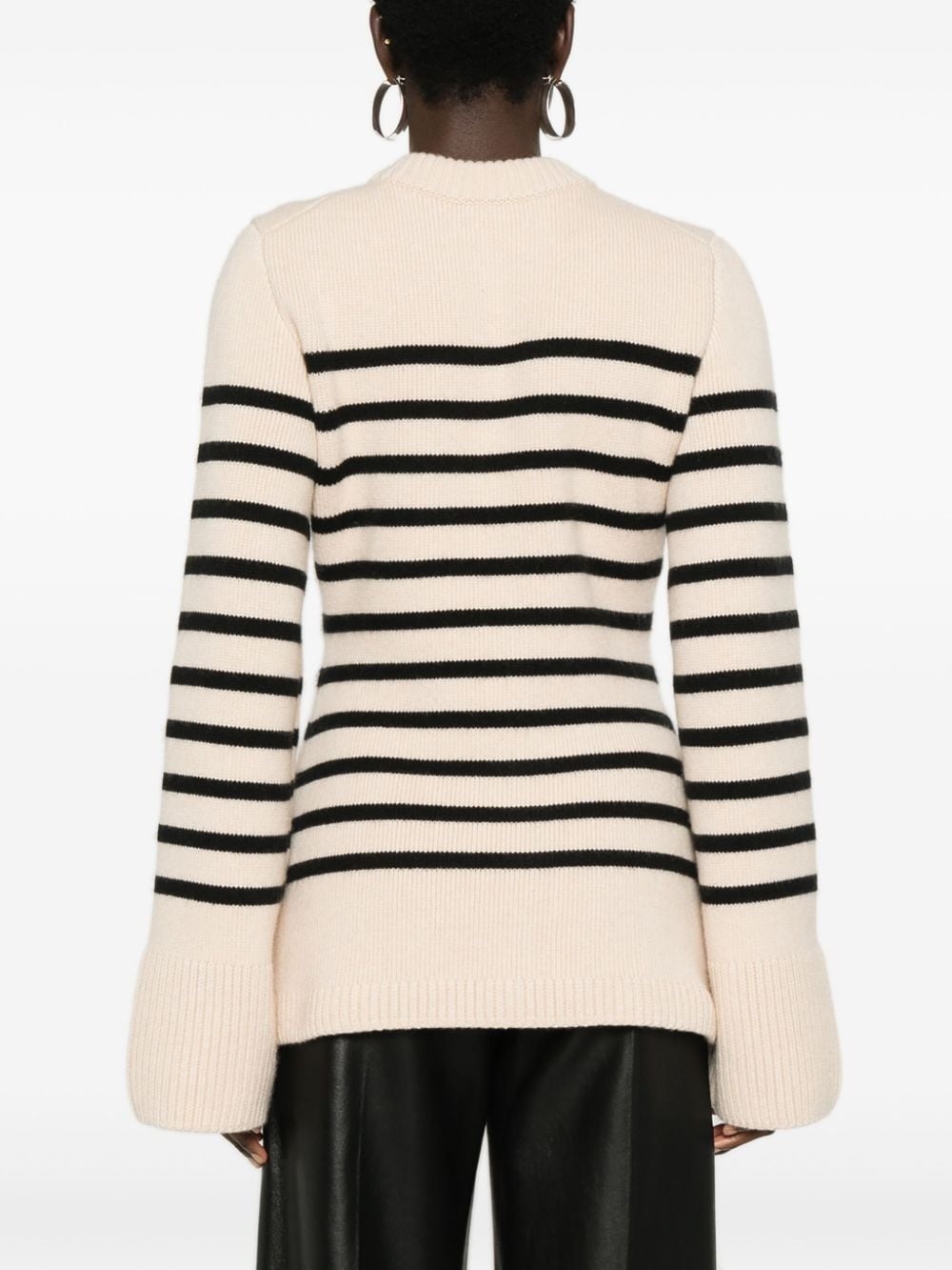 striped long-sleeve cardigan - 4