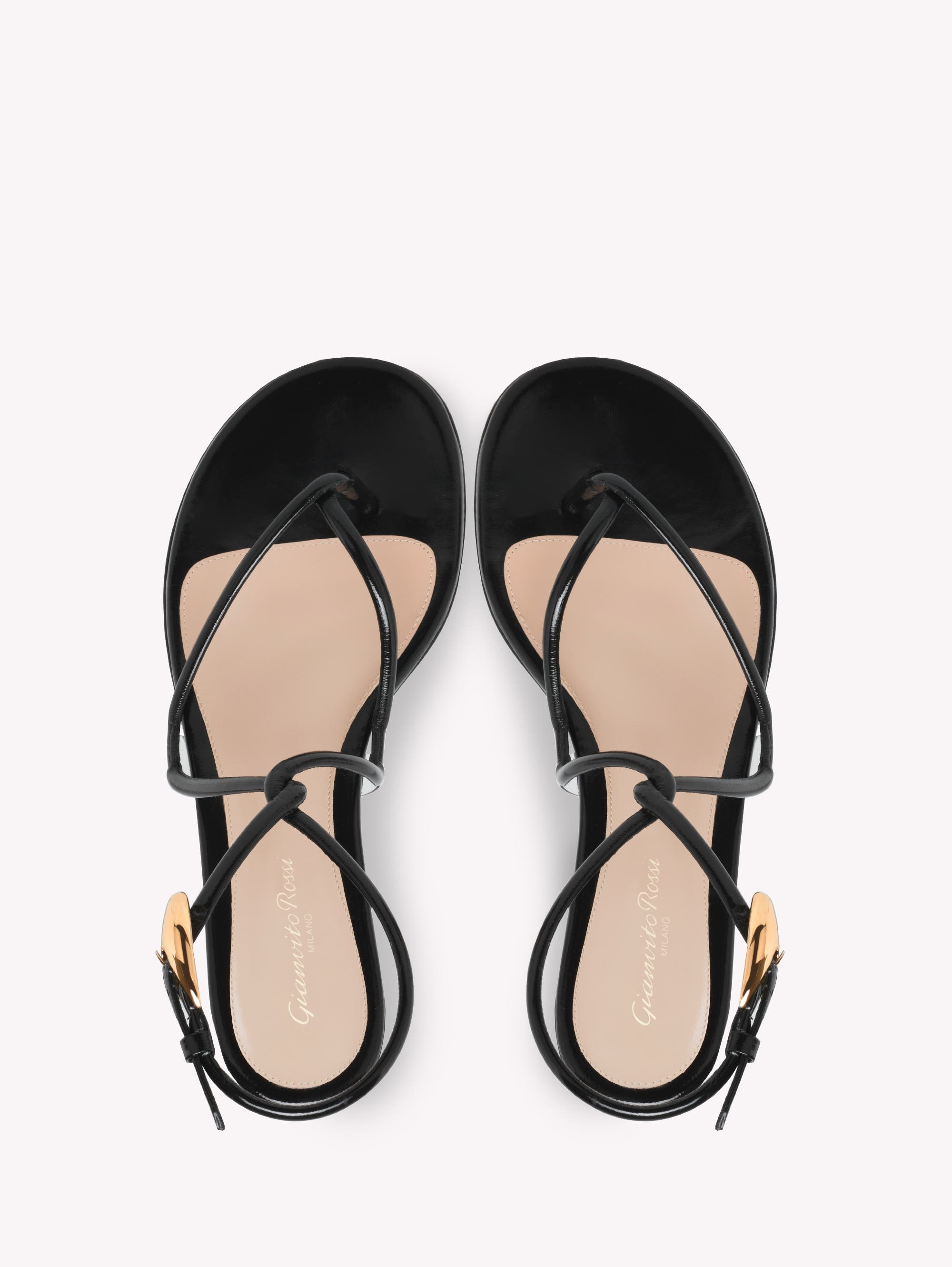 Gianvito Rossi Black Mamba Flat Sandals at Nordstrom - 3
