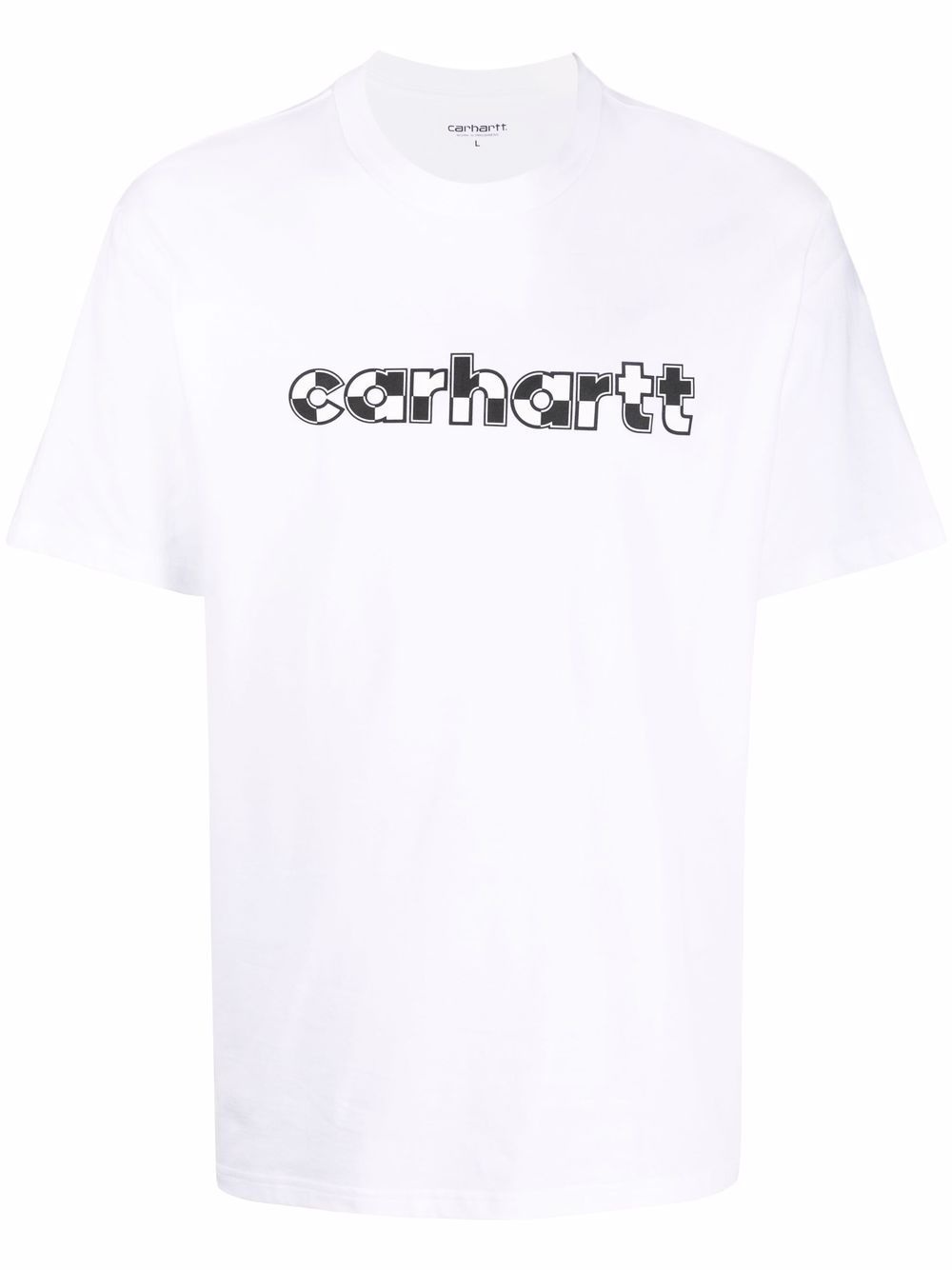 logo-print organic cotton T-shirt - 1