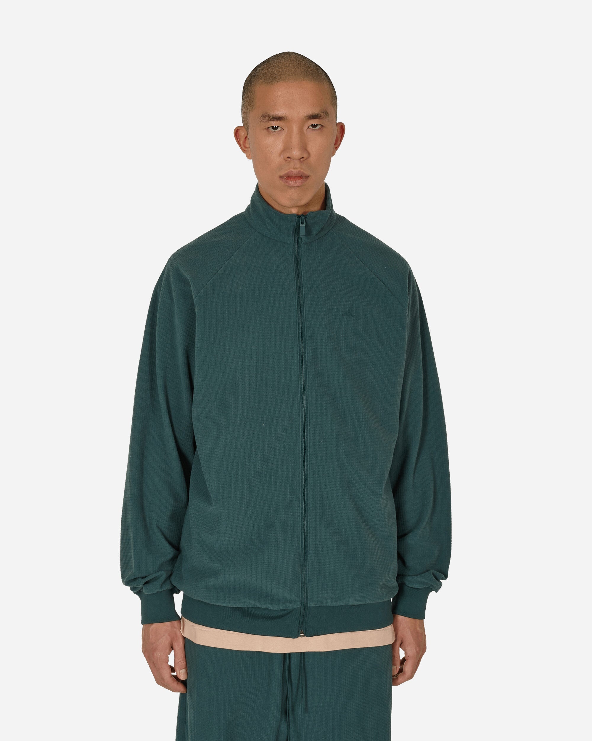 Basketball Brushed Track Top Mineral Green - 1