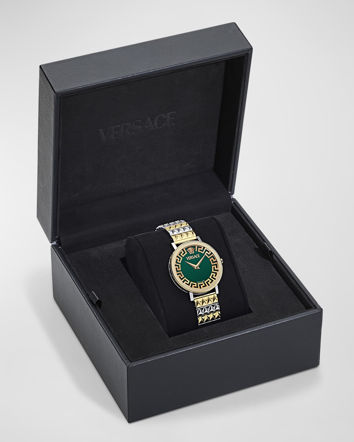 35mm Daedalus Watch with Bracelet Strap, Two Tone/Green - 5