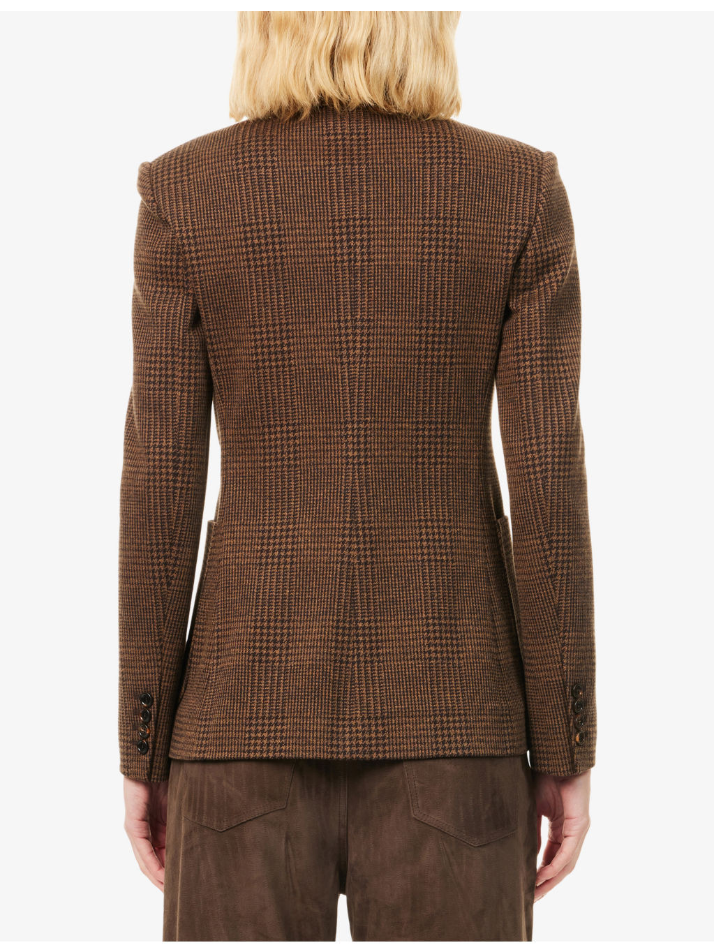 Zulma Double-Breasted Cotton-Blend Blazer - 4