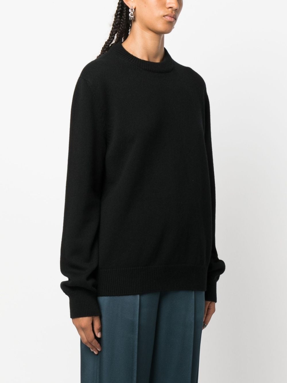 crew-neck cashmere-blend jumper - 3