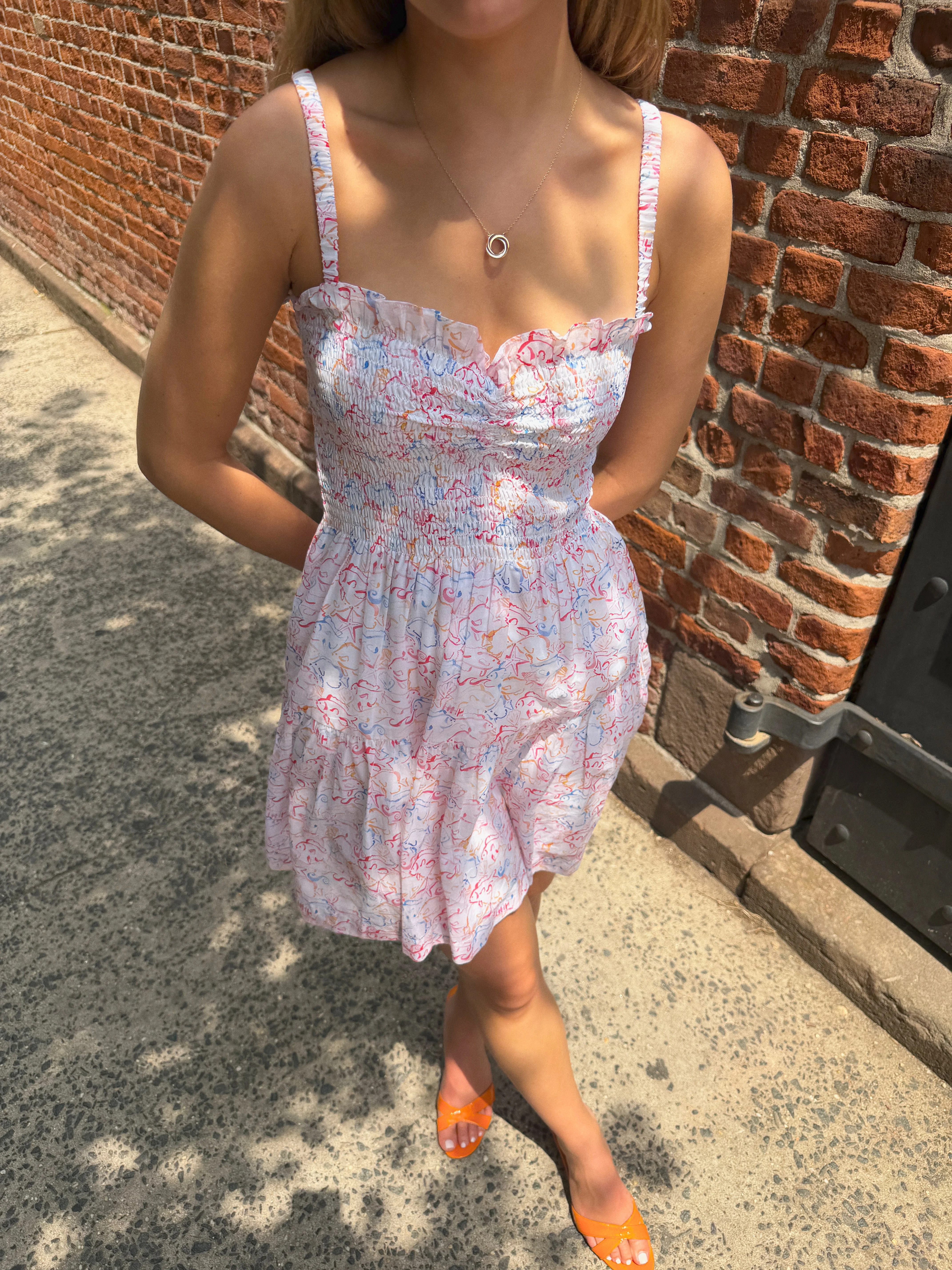 The Rebecca Mini Nap Dress - Camo Fish - 1