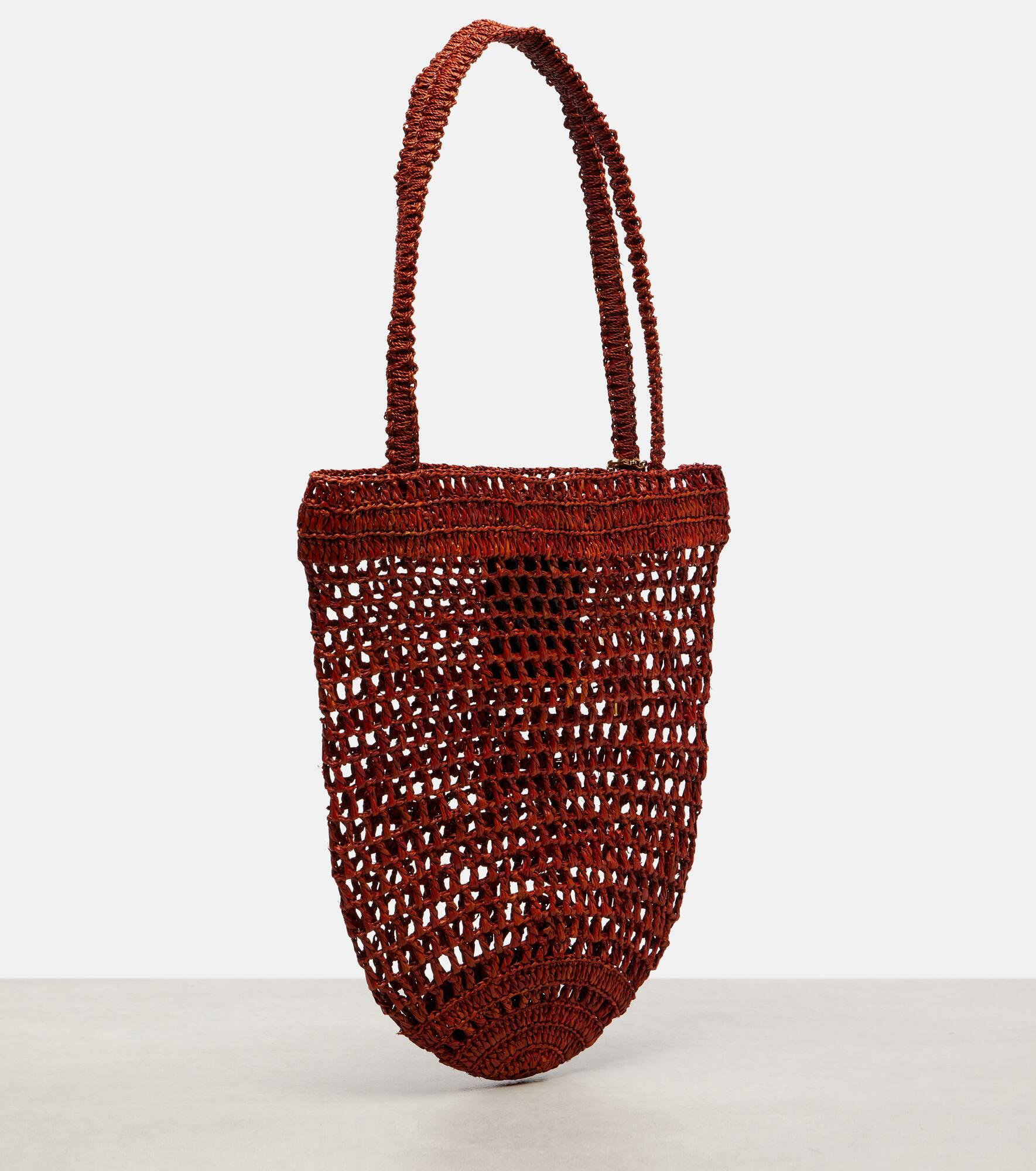 Summer Banana Small raffia tote bag - 4