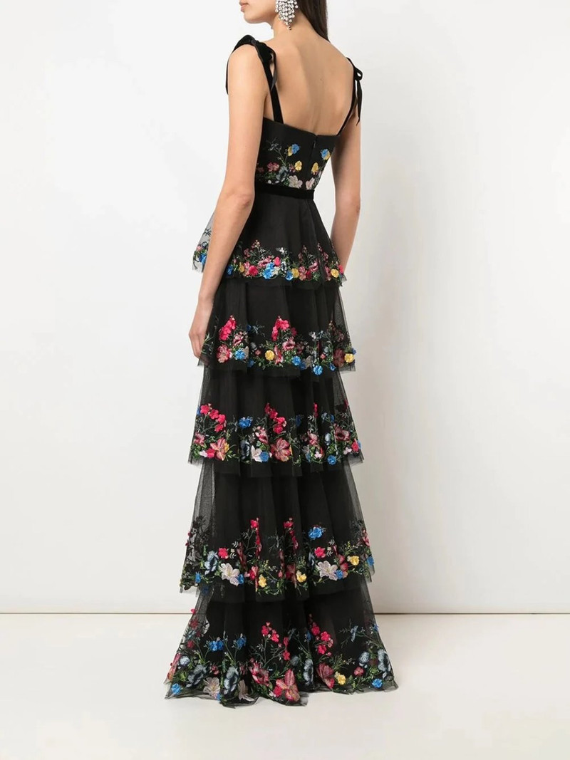 5-TIER 3D EMBROIDERED TULLE GOWN 3