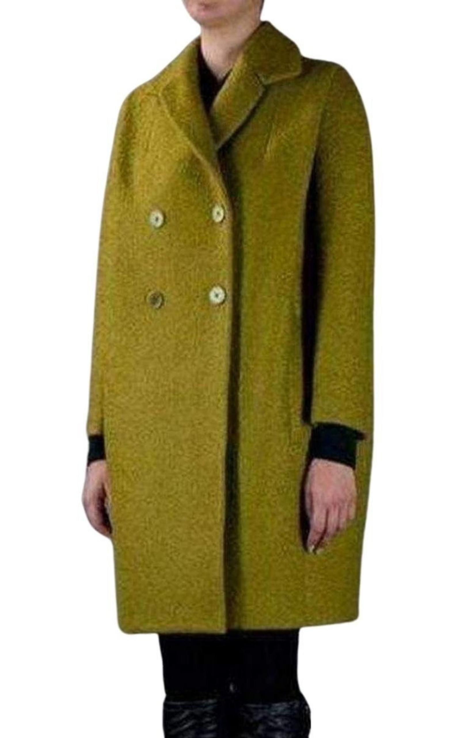Double Breasted Oversized Pea Coat - 3