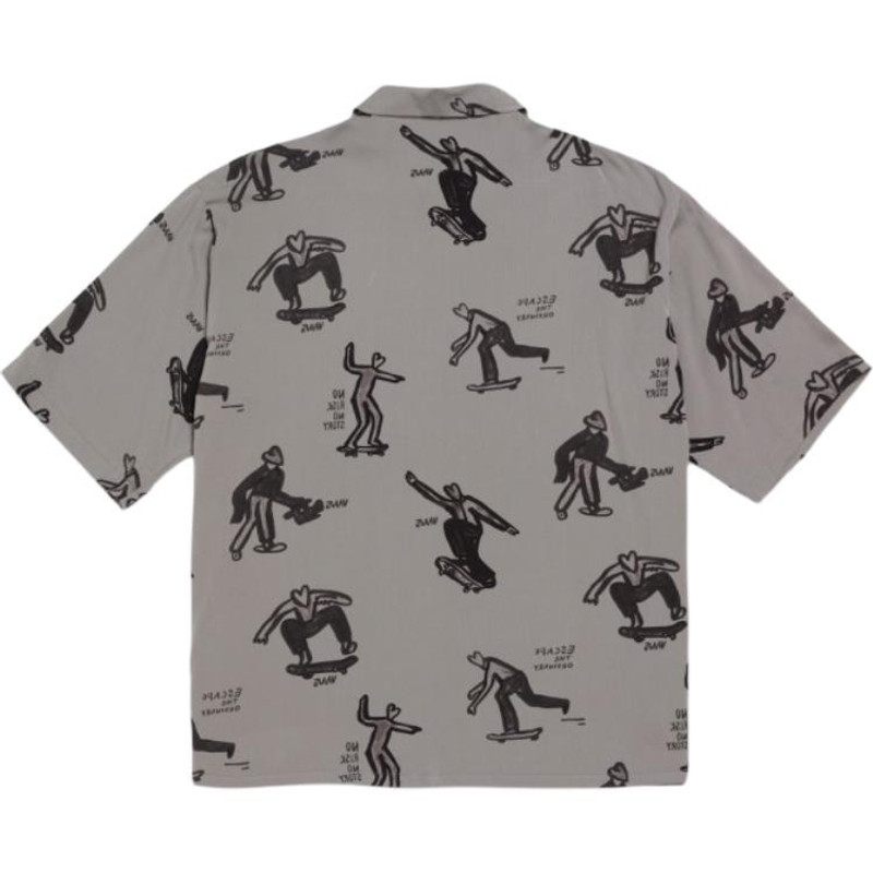 Vans Vans × Asia Artist Collection SS24 Short-sleeved Shirt 'Dark Grey' VN000J2XDGC1 outlook